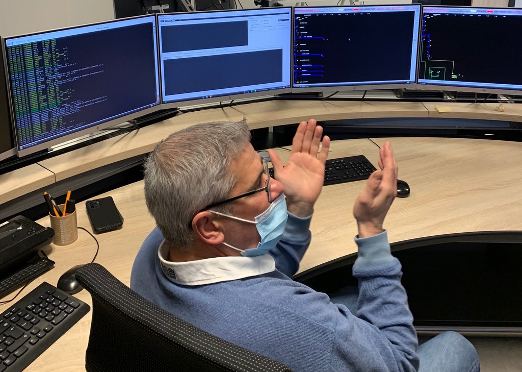 Visite du centre de contrôle et de pilotage du réseau Limousin d'Enedis